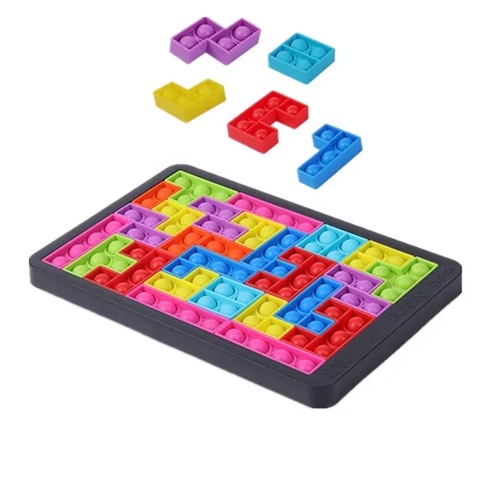 Puzzle bubble pop it toy